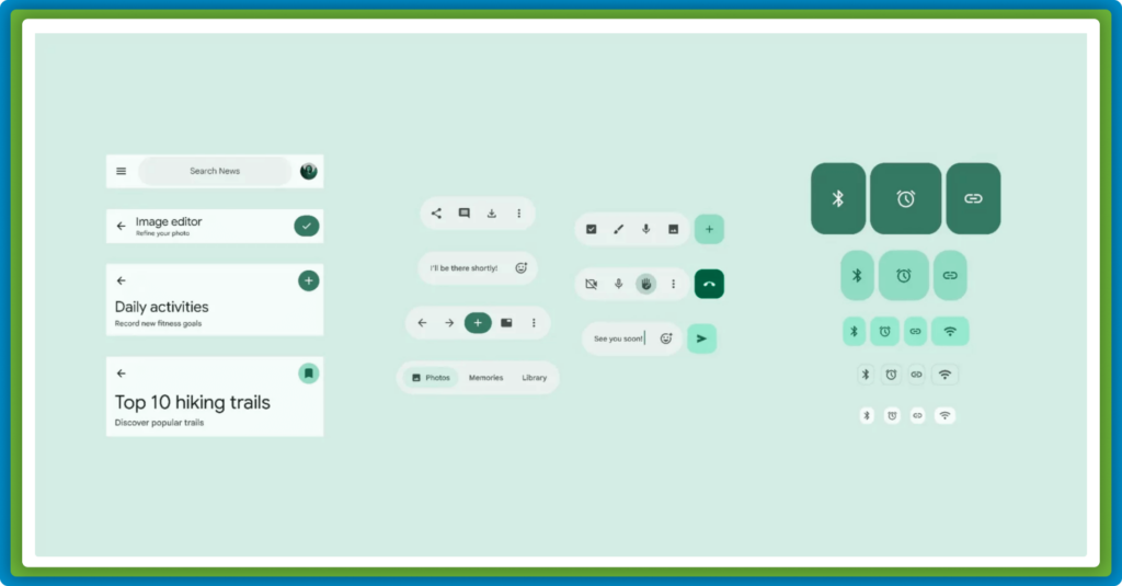 Smartphones display chat bubbles with the word "NICE".