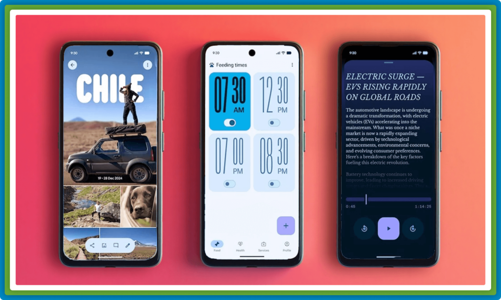 Smartphones display chat bubbles with the word "NICE".